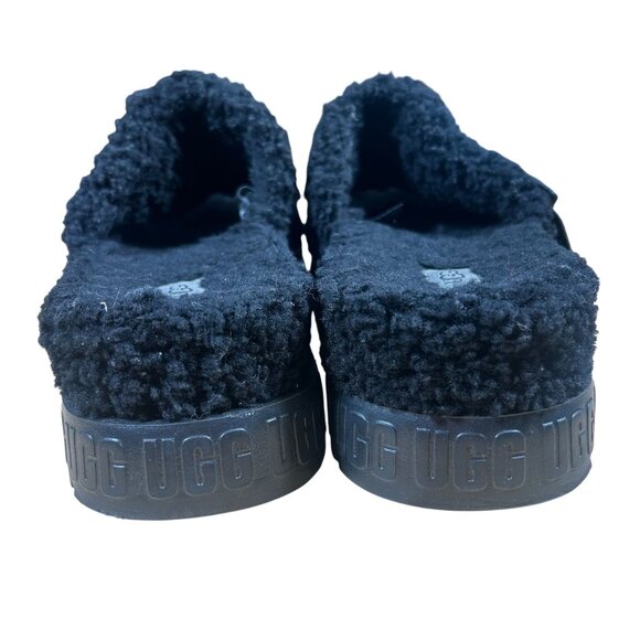 UGG Fluffita Slide Sandals Women's Size 10 in Black Excellent Preloved Condition - Picture 4 of 10